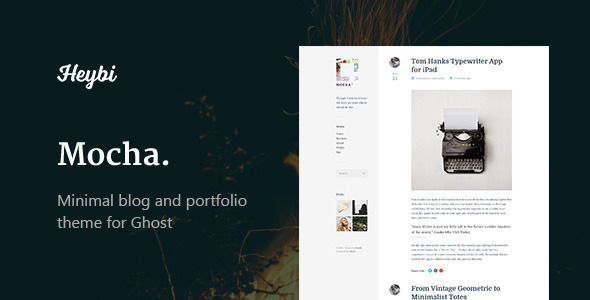 Mocha: Clean Blog & Portfolio Theme icon