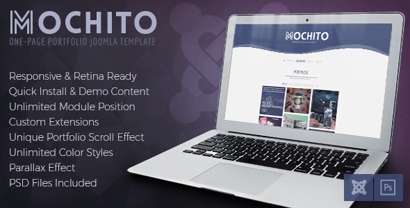 Mochito - One Page Portfolio Joomla template icon