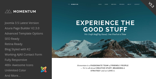 Momentum - Simple Creative OnePage Joomla Template icon