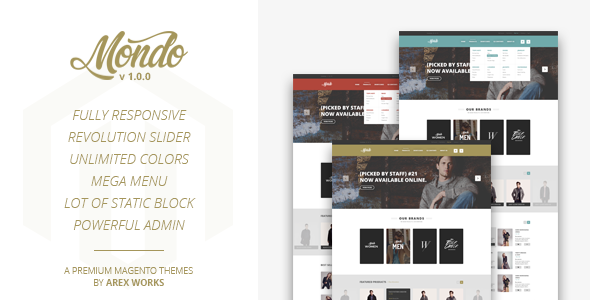 Mondo responsive magento theme icon