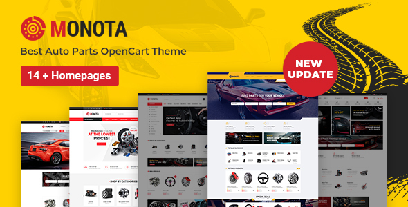 Monota - Auto Parts, Tools, Equipment and Accessories Store OpenCart Theme icon