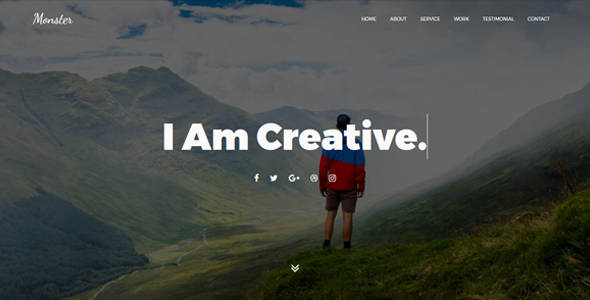 Monster - OnePage Personal Joomla! Template icon