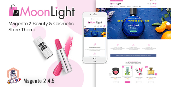 MoonLight - Elegant Cosmetics & Accessories Magento 2 Theme icon