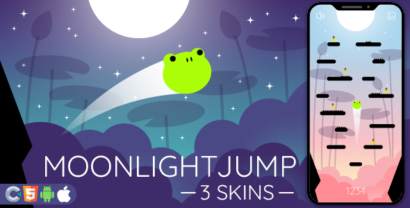 MoonLight Jump - HTML5 Game, Construct 3 icon