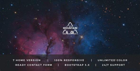 Mountain - HTML5 Responsive App Landing Page icon