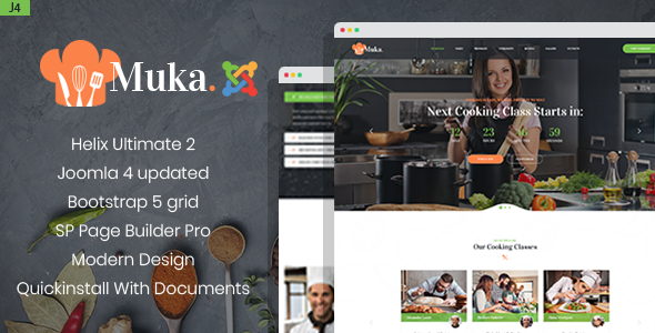 Muka - Bakery and Cooking Classes Joomla 4 Template icon