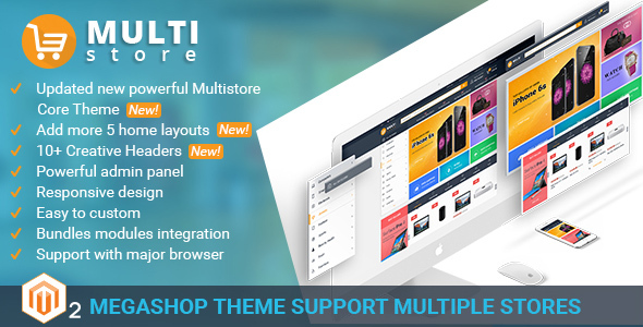 MultiStores - Magento 2 Megashop Theme support Multiple Stores icon