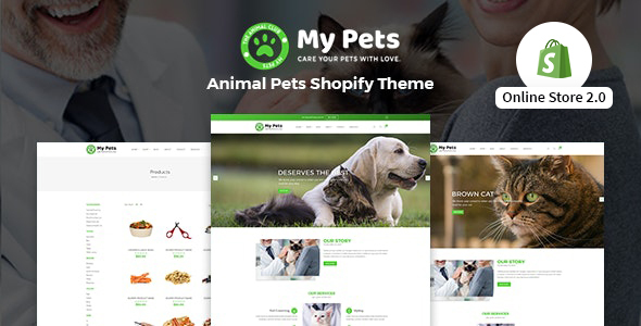 My Pets - Pet Sitter, Pet Shop, Animal Care Shopify Theme icon