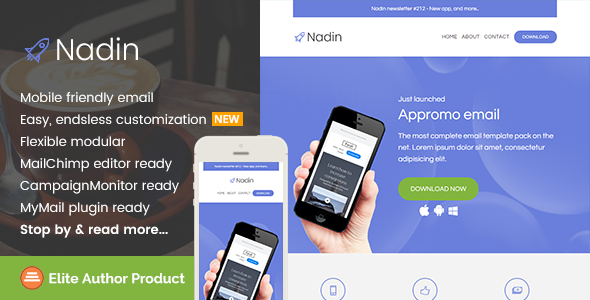 Nadin, App Promo Email Template + Builder Access icon