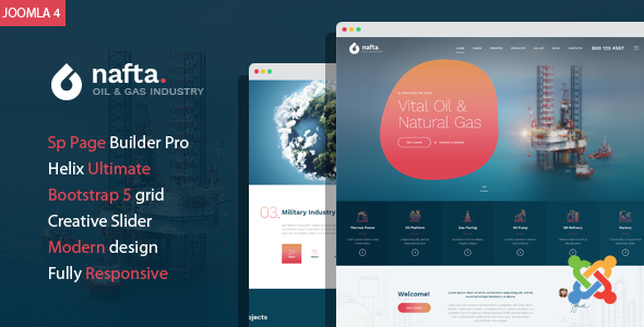 Nafta - Oil & Gas Industry Joomla 4 Template icon