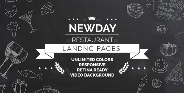 New Day - Responsive Landing Restaurant HTML icon