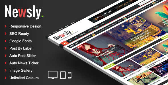 Newsly - Responsive Multipurpose Blogger Template icon