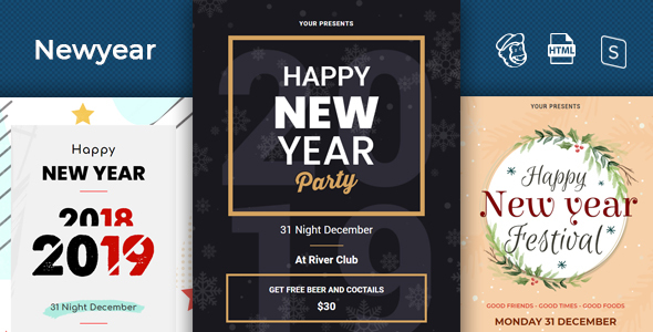 Newyear - Responsive Email + StampReady Builder icon