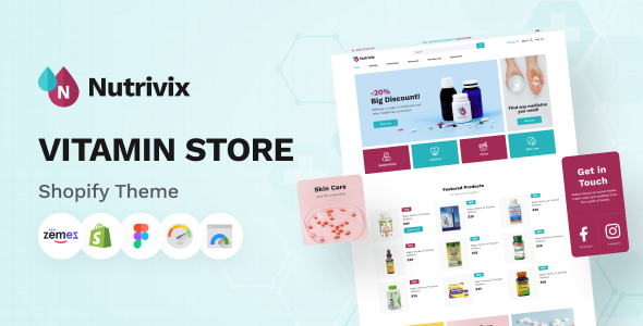 Nutrivix - Shopify Vitamin Store Theme, Food Supplements icon