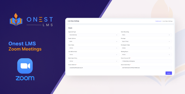 Onest LMS - ZoomMeeting Addon - Seamless Video Conferencing and Collaboration icon
