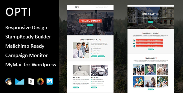 Opti - Multipurpose Responsive Email Template with Stampready Builder Access icon