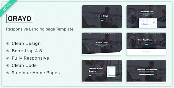 Orayo - Responsive Landing Page Template icon