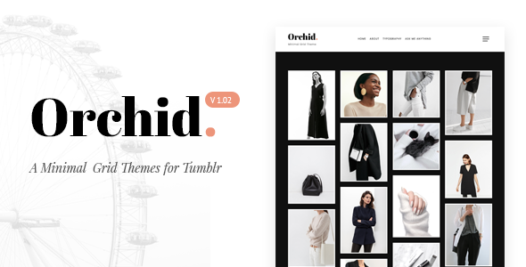 Orchid | Minimal Grid Tumblr Theme icon