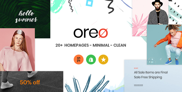 Oreo Minimal Clean Shopify Theme icon