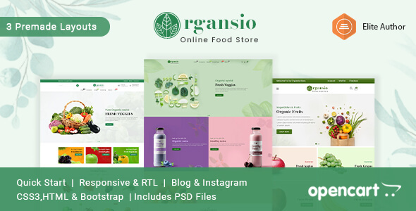 Organsio - Organic Responsive Opencart Theme icon