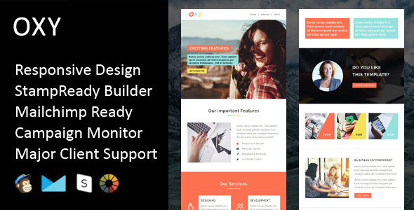 Oxy - Multipurpose Responsive Email Template + Stampready Builder icon