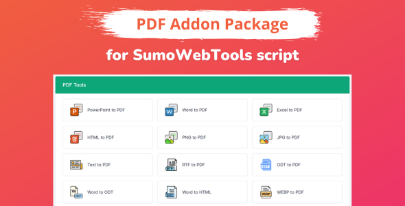 PDF Addon Package for SumoWebTools icon
