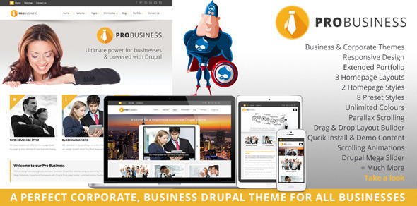 PROBusiness - Multi Purpose Corporate Drupal Theme icon