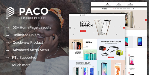 Paco - Responsive Multipurpose PrestaShop Theme icon