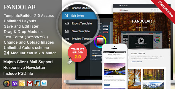 Pandolar - Responsive Email + TemplateBuilder icon