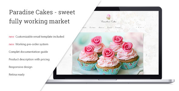 Paradise Cakes - Sweet eCommerce Landing Page icon