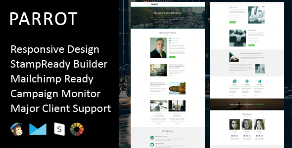Parrot - Multipurpose Responsive Email Template + Stampready Builder icon