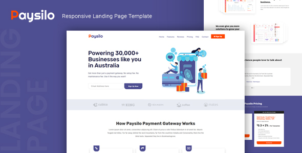 Paysilo — Responsive Landing Page Template icon