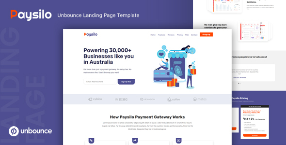 Paysilo — Responsive Unbounce Landing Page Template icon