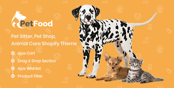 PetFood - Pet Care, Pet Sitter Shopify Theme icon