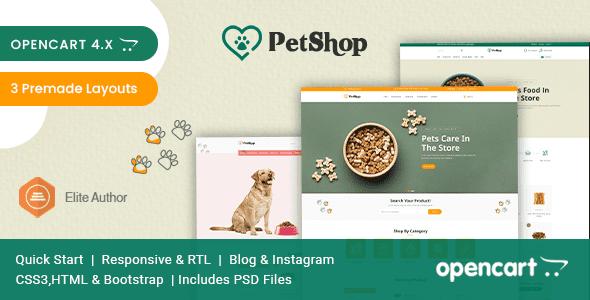 Petshop Multipurpose Opencart Theme icon