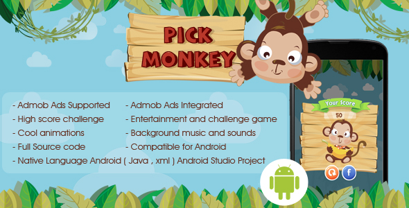 Pickup Monkey Android Admob Ads icon