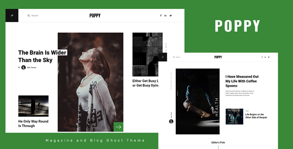 Poppy - Blog and Magazine Ghost Theme icon