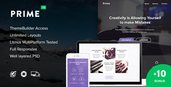 Prime + 10 Notify Templates & Themebuilder icon