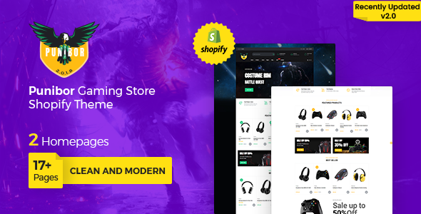 Punibor Gaming Store Shopify Theme icon