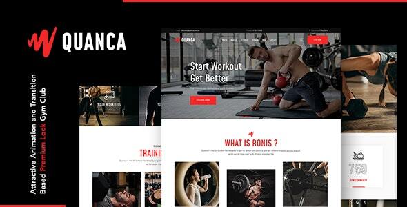 Quanca | Premium Gym Club Joomla Template icon