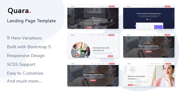 Quara - Responsive Landing Page Template icon