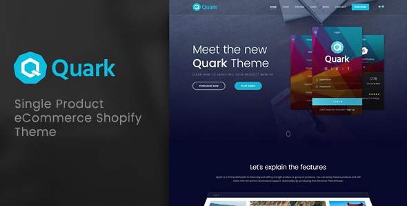 Quark - Single Product Shopify Theme icon