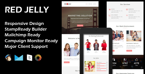 RED JELLY - Multipurpose Responsive Email Template icon