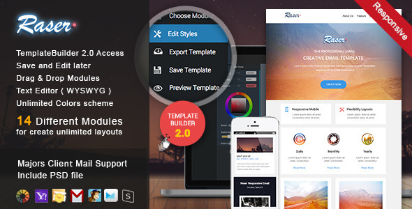Raser - Responsive Email + MailBuild Online icon