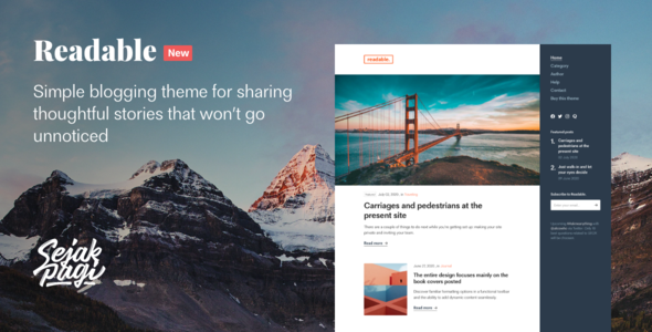 Readable: Simple Blogging Theme for Ghost icon