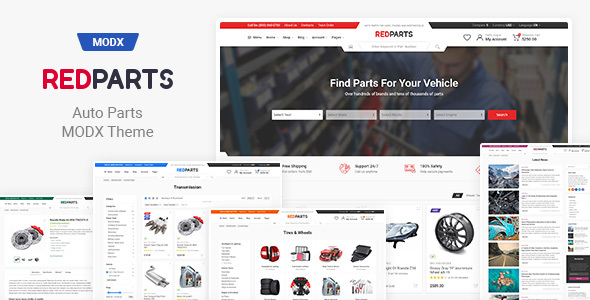 RedParts – Auto Parts eCommerce MODX Theme icon