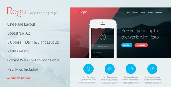 Rego - App Landing Page icon