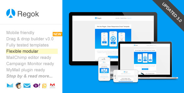 Regok, Responsive Newsletter with Template Builder icon