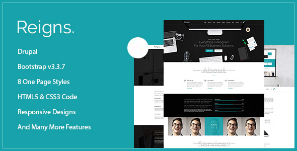 Reigns - Professional One Page Drupal Theme icon