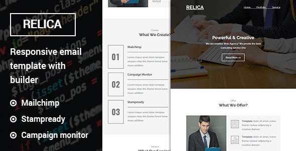 Relica - Responsive Email Template with Stampready Builder icon